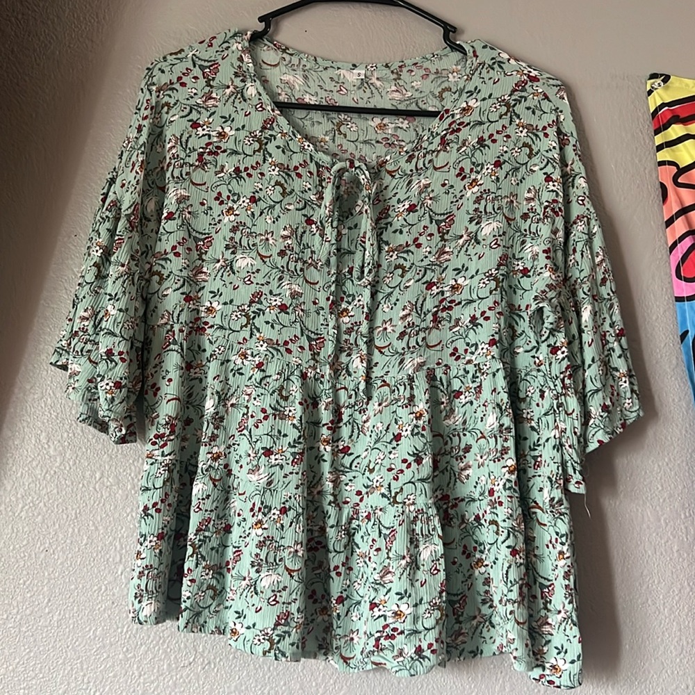 Boho Floral Top